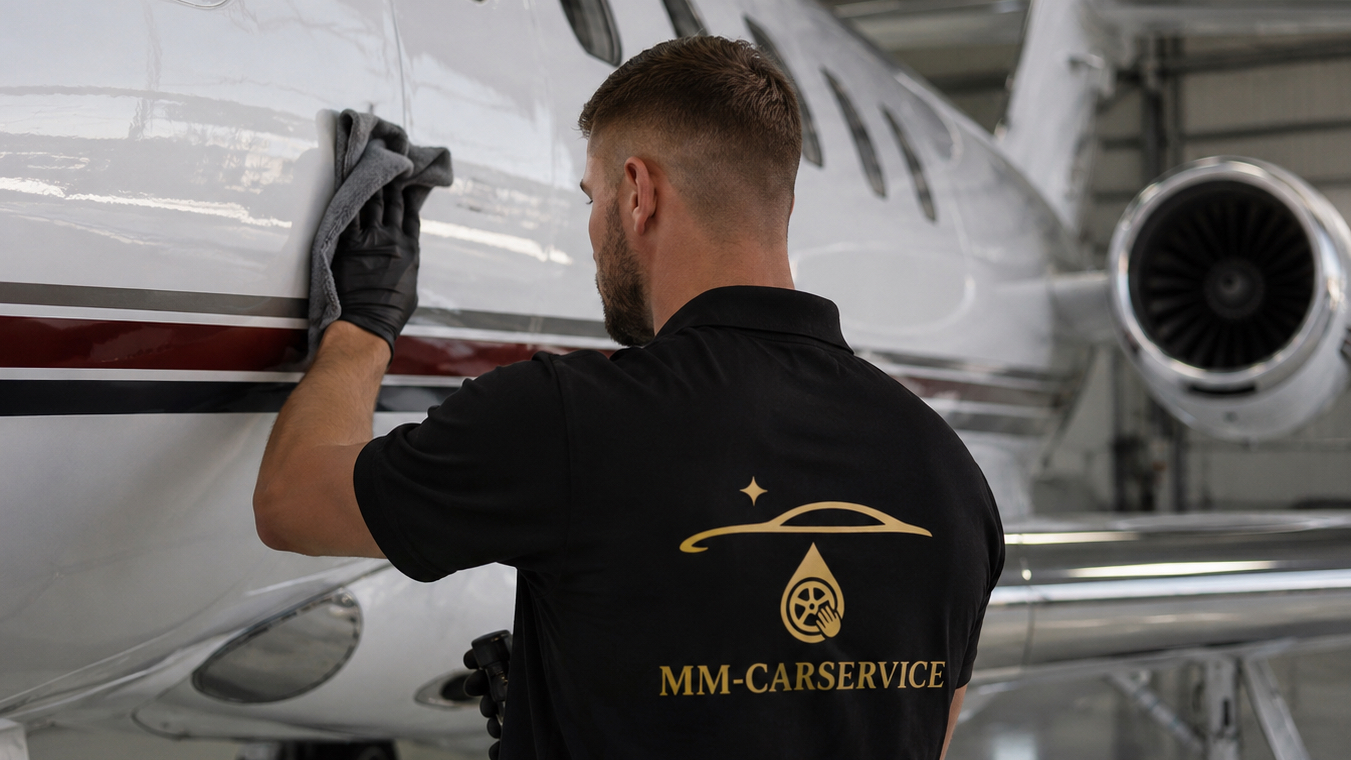Aufbereitete Kabine eines Business Jets
